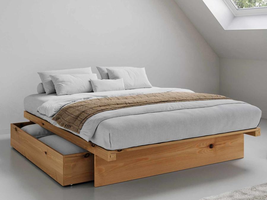 Formioベッドストレージ Japanese Platform Storage Bed (No Headboard) | Handcrafted | Get